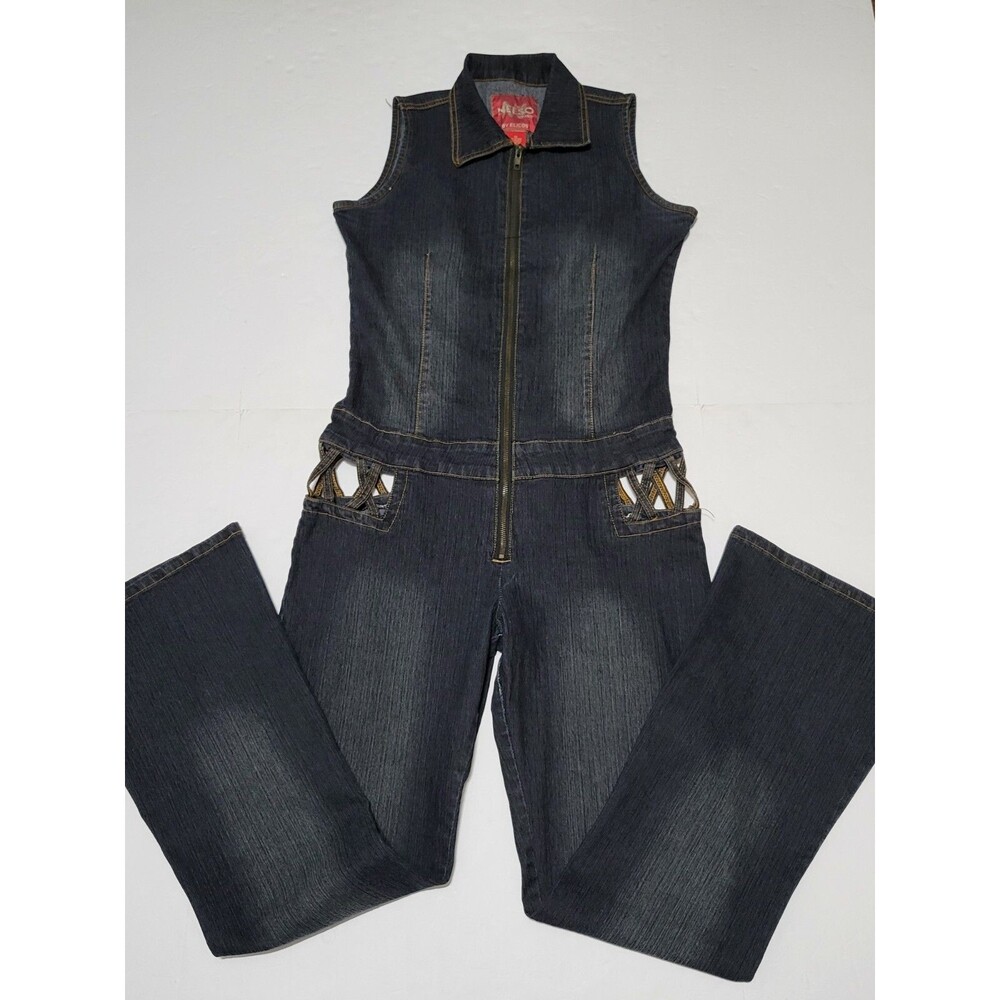 NEESO JEANS BY ELICOS TOP/JEANS SIZE WOMEN'S 13 BLUE